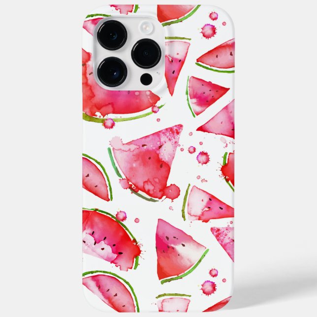 Wasserfarbe Wassermelone 1 Case-Mate iPhone Hülle (Rückseite)