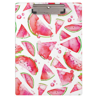 Wasserfarbe Wassermelone 1 Klemmbrett