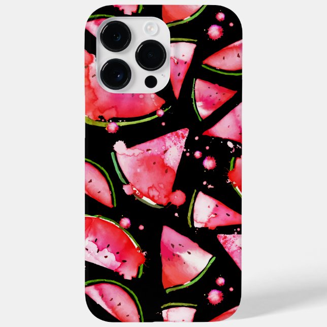 Wasserfarbe Wassermelone 2 Case-Mate iPhone Hülle (Rückseite)
