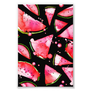 Wasserfarbe Wassermelone 2 Fotodruck