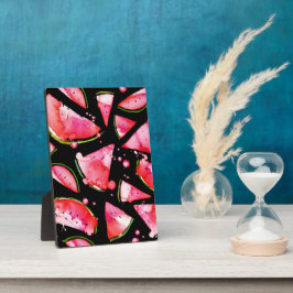 Wasserfarbe Wassermelone 2 Fotoplatte