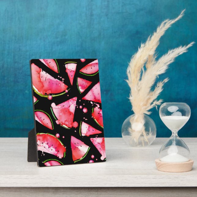 Wasserfarbe Wassermelone 2 Fotoplatte (Seite)