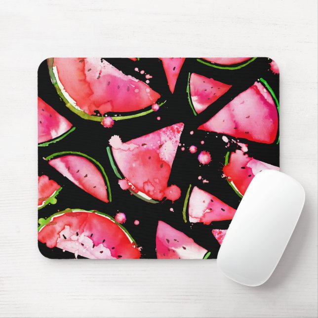 Wasserfarbe Wassermelone 2 Mousepad (Mit Mouse)