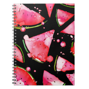 Wasserfarbe Wassermelone 2 Notizblock