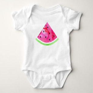 Wasserfarbe Wassermelone Baby Strampler