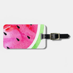 Wasserfarbe Wassermelone Gepäckanhänger