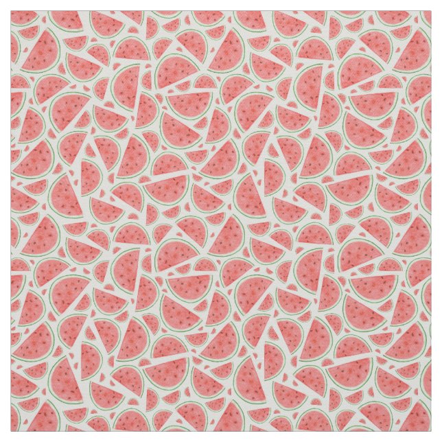 Wasserfarbe-Wassermelone-Gewebe Stoff (Muster)