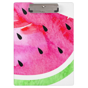 Wasserfarbe Wassermelone Klemmbrett
