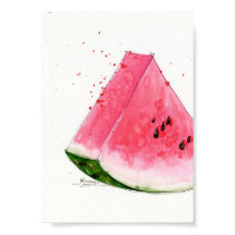 Wasserfarbe, Wassermelone Küche Kunst