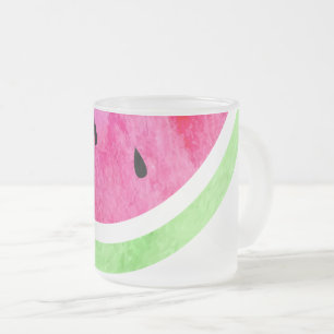 Wasserfarbe Wassermelone Mattglastasse