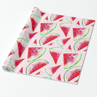 Wasserfarbe Wassermelone Muster Geschenkpapier
