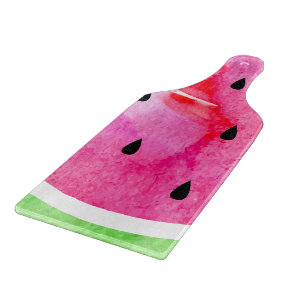 Wasserfarbe Wassermelone Schneidebrett
