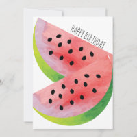 Wasserfarbe Wassermelone Sommer Geburtstag
