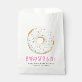Wasserfarbe Weißglänzend Donut Baby Sprinkle Geschenktütchen