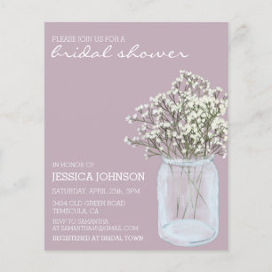 Wasserfarbe Whimsisches Gipskraut Bridal Budget