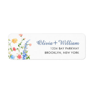 Wasserfarbe Wildblume Boho Wedding