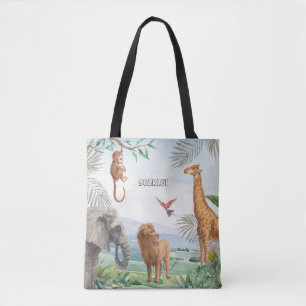 Wasserfarbe Wilde Safari Jungle Afrikanische Tiere