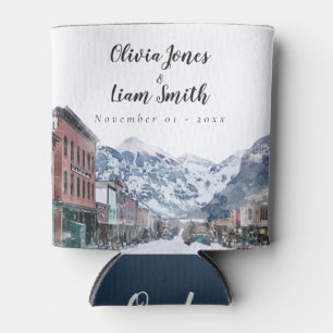 Wasserfarbe Willkommen bei der Hochzeit von Tellur Dosenkühler