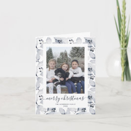 Wasserfarbe Winter Grün Foto Frohe Weihnachten