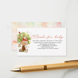 Wasserfarbe Woodland Party Babyduschbücher für Kin Begleitkarte