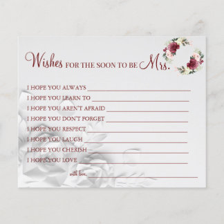 Wasserfarbe wünscht, dass der Bald Frau Karte wird