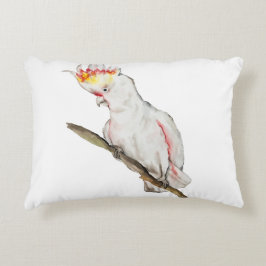 Wasserfarbe zeichnend Kakaduspapagei Dekokissen