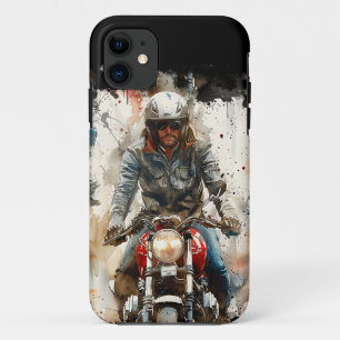 Wasserfarbe zeichnend MotoBikers Case-Mate iPhone Hülle