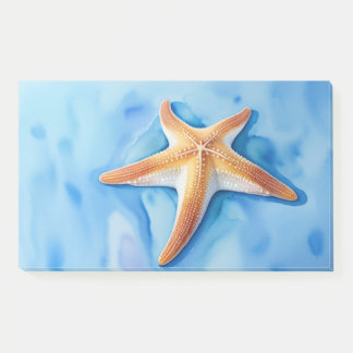 Wasserfarbe Zeichnend Starfish Post-it Klebezettel