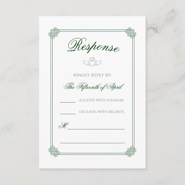 Wasserfarbe Zielort: Irland UAWG Begleitkarte (Vorderseite)