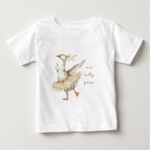 Wasserfarbe zum 3. Geburtstag der albernen Gans Baby T-shirt