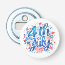 Wasserfarben 4. Juli Patriotisch