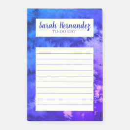 Wasserfarben Abstraktes Lila Lebensmittelgeschäft  Post-it Klebezettel