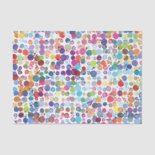 Wasserfarben Art Paint Splash Seidenpapier (Vorderseite)