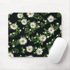 Wasserfarben auf schwarz mousepad