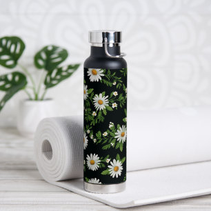 Wasserfarben auf schwarz trinkflasche