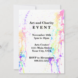 Wasserfarben-Ausführen von künstlerisch angepasste Einladung