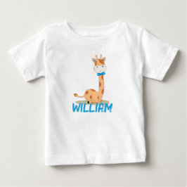 Wasserfarben-Baby Giraffe, Safari-Tiere Baby T-shirt