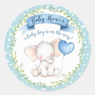 Wasserfarben-Babydusche, Junge, STICKER