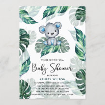 Wasserfarben Bärenjunge Babydusche