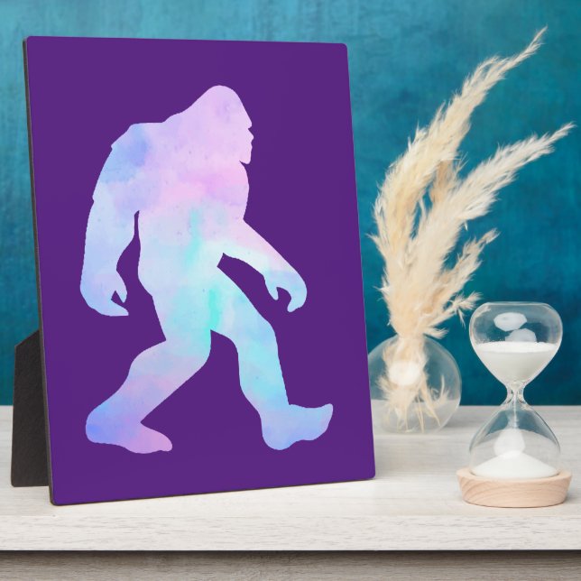 Wasserfarben Bigfoot Fotoplatte (Seite)