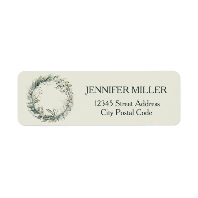 Wasserfarben-Blätter und Blume (Vorne)