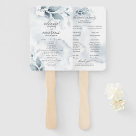 Wasserfarben, blauer Foliage Programm Handlüfter Fächer