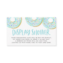 Wasserfarben Blauer Sprinkle Donuts Showdusche