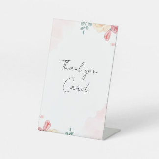 Wasserfarben-Blumen-Sockel-Schild Sockelschild