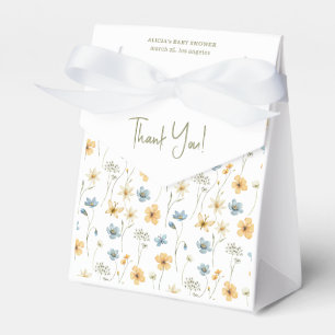 Wasserfarben Blumenmuster Babydusche Danke Geschenkschachtel