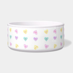 Wasserfarben Convo Heartz Muster Muster Pet Bowl Napf