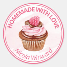 Wasserfarben Cupcake hausgemachte kleine Unternehm