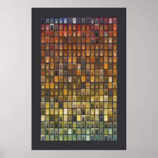 Wasserfarben des 17. Jahrhunderts - Türen Poster