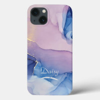 Wasserfarben-Design-Handy-Fall mit Namen, individu