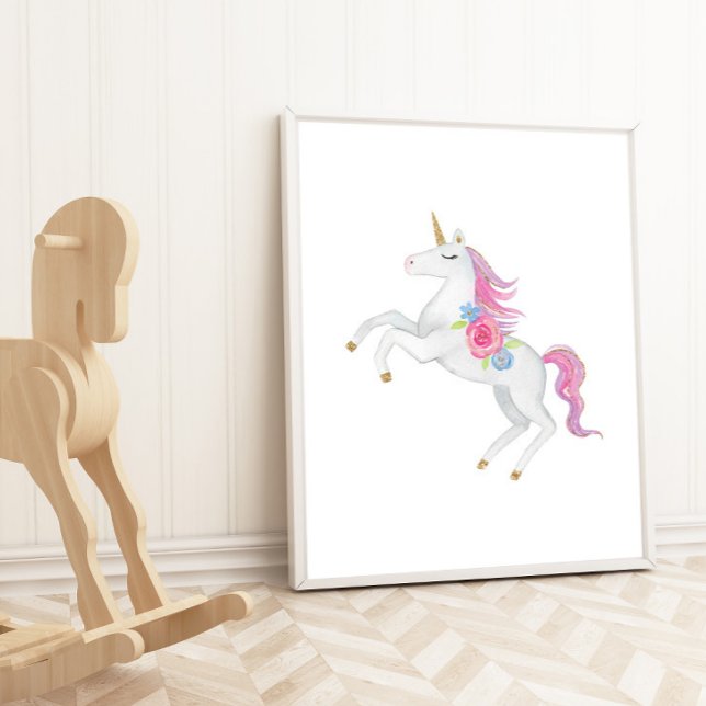 Wasserfarben Einhorn Girls Room Kinder Wand Decke Poster (Von Creator hochgeladen)
